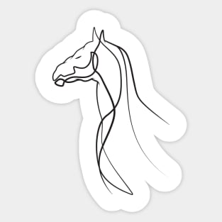 Horse Lineart Sticker